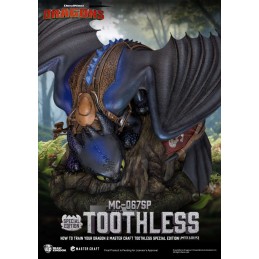 HOW TO TRAIN YOUR DRAGON 2 TOOTHLESS MASTER CRAFT STATUA RESINA FIGURE BEAST KINGDOM