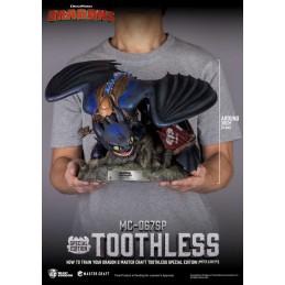 HOW TO TRAIN YOUR DRAGON 2 TOOTHLESS MASTER CRAFT STATUA RESINA FIGURE BEAST KINGDOM