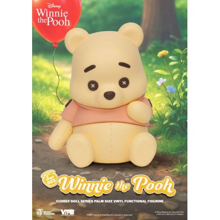 WINNIE THE POOH CUDDLY DOLL PALM SIZE VYNIL MONEY BANK