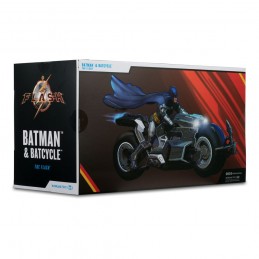 DC MULTIVERSE THE FLASH BATMAN AND BATCYCLE ACTION FIGURE MC FARLANE