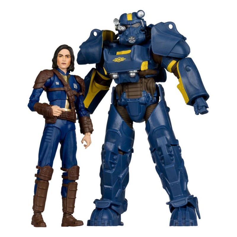 MC FARLANE FALLOUT T-60 VAULT TEC & SOLE SURVIVOR 2-PACK PVC ACTION FIGURE