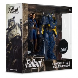 MC FARLANE FALLOUT T-60 VAULT TEC & SOLE SURVIVOR 2-PACK PVC ACTION FIGURE