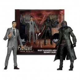 FALLOUT NEW VEGAS RIOT RANGER ARMOR & BENNY SURVIVOR ACTION FIGURE MC FARLANE