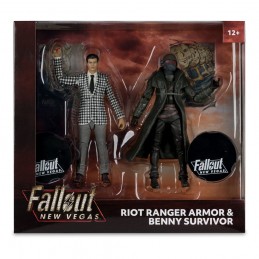 FALLOUT NEW VEGAS RIOT RANGER ARMOR & BENNY SURVIVOR ACTION FIGURE MC FARLANE