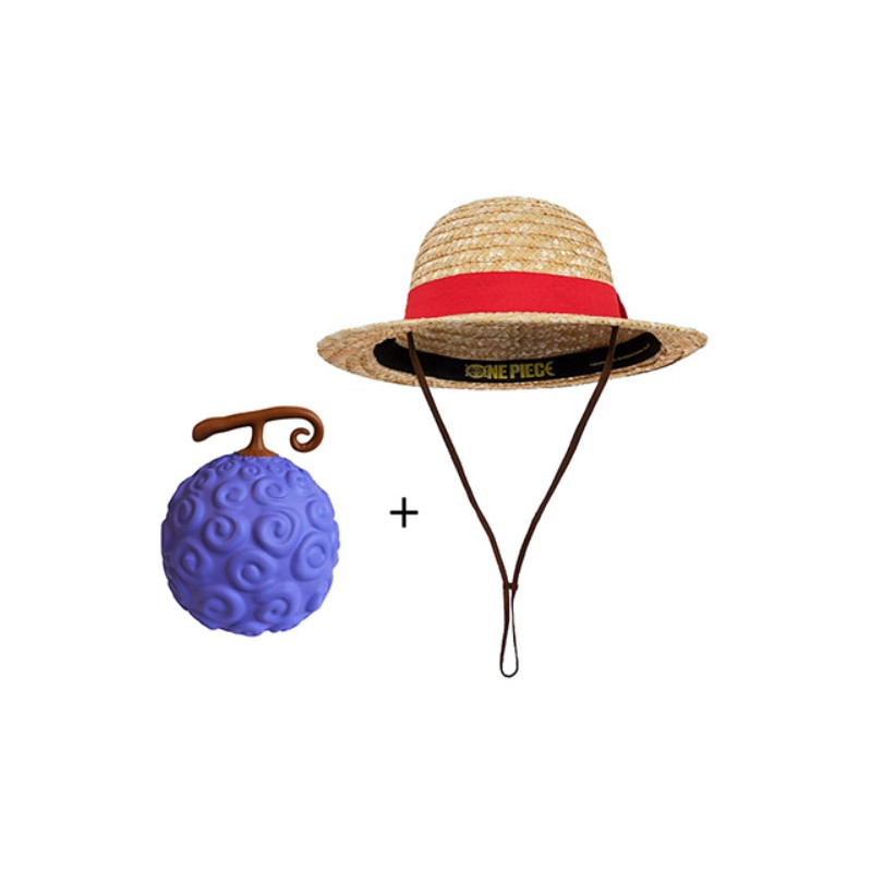 ONE PIECE GIFT SET - CAPPELLO DI PAGLIA E ANTISTRESS CINEREPLICAS