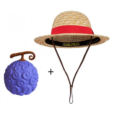 ONE PIECE GIFT SET - CAPPELLO DI PAGLIA E ANTISTRESS