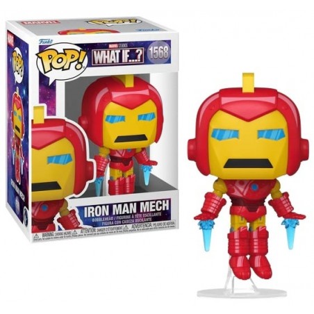 FUNKO POP! MARVEL WHAT IF...? IRON MAN MECH BOBBLE HEAD KNOCKER FIGURE