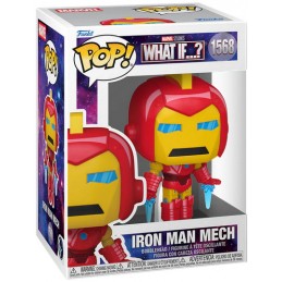 FUNKO POP! MARVEL WHAT IF...? IRON MAN MECH BOBBLE HEAD KNOCKER FIGURE FUNKO FUNKO POP! MARVEL WHAT IF...? IRON MAN MECH BOBBLE HEAD KNOCKER FIGURE FUNKO