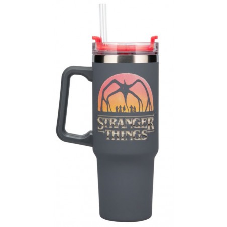 STRANGER THINGS BICCHIERE CON CANNUCCIA 900ML