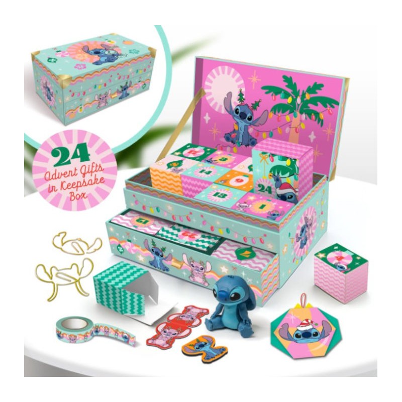 DISNEY STITCH KEEPSAKE CALENDARIO DELL'AVVENTO 24 GIORNI PALADONE PRODUCTS DISNEY STITCH KEEPSAKE CALENDARIO DELL'AVVENTO 24 GIORNI PALADONE PRODUCTS
