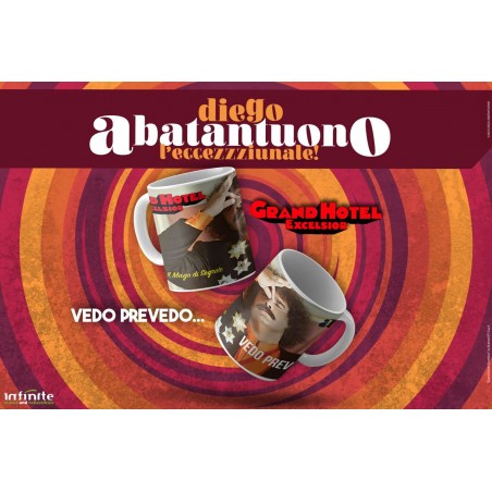 DIEGO ABATANTUONO GRAND HOTEL EXCELSIOR VEDO PREVEDO CERAMIC MUG