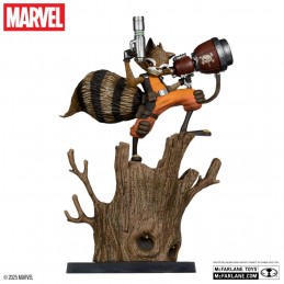 MC FARLANE MARVEL COLLECTION PVC STATUE ROCKET RACCOON (A CHASING TALE 1) 1/6 SCALE PVC STATUE FIGURE MC FARLANE MARVEL COLLECTION PVC STATUE ROCKET RACCOON (A CHASING TALE 1) 1/6 SCALE PVC STATUE FIGURE