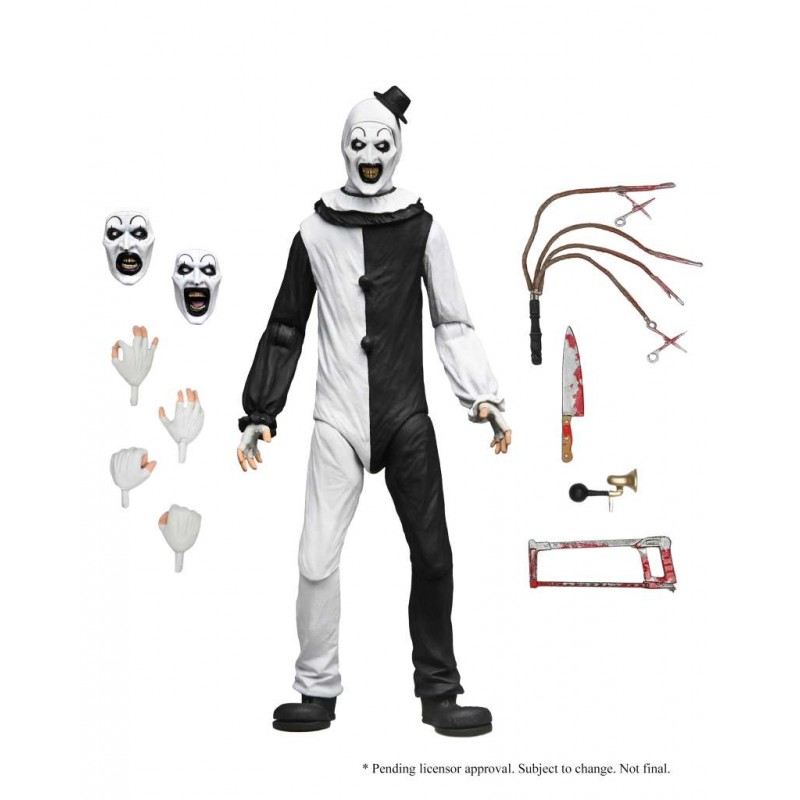 NECA TERRIFIER ART THE CLOWN 1/4 SCALE 45CM PVC ACTION FIGURE NECA TERRIFIER ART THE CLOWN 1/4 SCALE 45CM PVC ACTION FIGURE