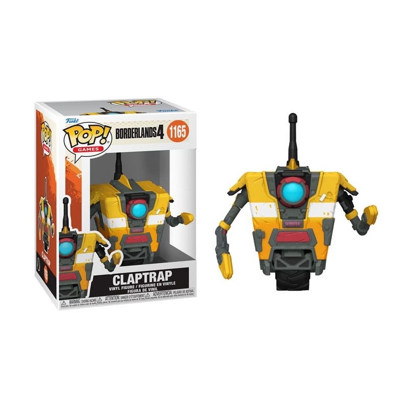 FUNKO POP! BORDERLANDS 4 CLAPTRAP BOBBLE HEAD FIGURE FUNKO FUNKO POP! BORDERLANDS 4 CLAPTRAP BOBBLE HEAD FIGURE FUNKO