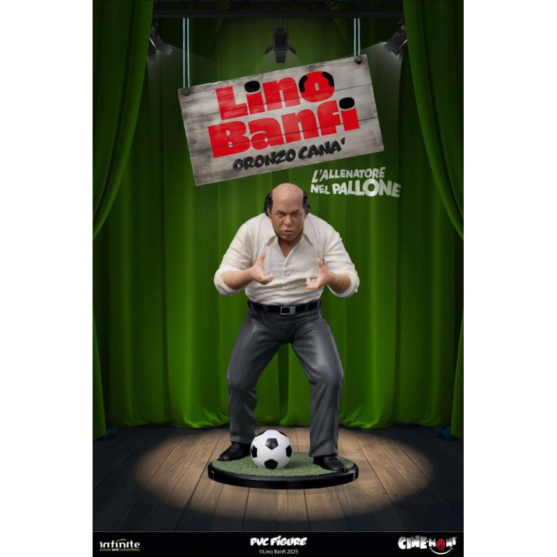 LINO BANFI ORONZO CANA' L'ALLENATORE NEL PALLONE CINE-MONI PVC 14CM FIGURE INFINITE STATUE LINO BANFI ORONZO CANA' L'ALLENATORE NEL PALLONE CINE-MONI PVC 14CM FIGURE INFINITE STATUE