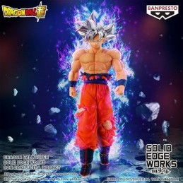 DRAGON BALL SUPER SOLID EDGE WORKS SON GOKU ULTRA ISTINCT STATUA FIGURE BANPRESTO