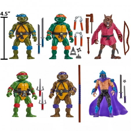 TEENAGE MUTANT NINJA TURTLES 1988 REMASTERED 6-PACK ACTION FIGURES