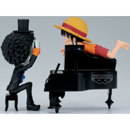 BANPRESTO ONE PIECE WCF LOG STORIES LUFFY AND BROOK STATUE FIGURE