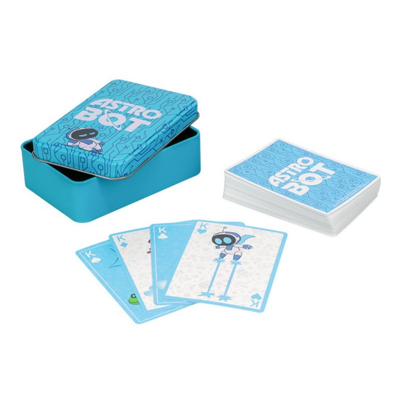 ASTRO BOT TIN POKER PLAYING CARDS MAZZO CARTE DA GIOCO IN LATTA PALADONE PRODUCTS
