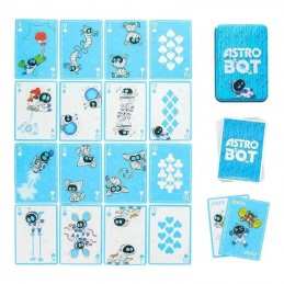 ASTRO BOT TIN POKER PLAYING CARDS MAZZO CARTE DA GIOCO IN LATTA PALADONE PRODUCTS