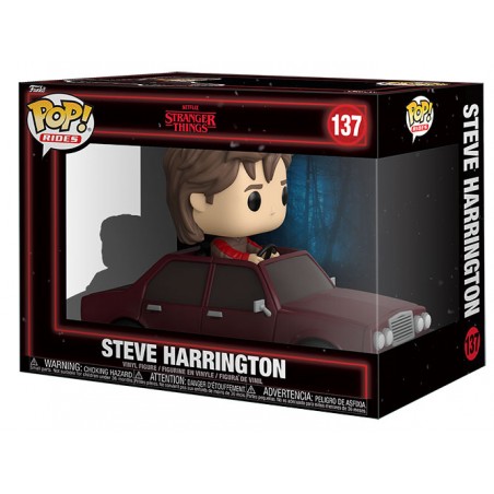 FUNKO POP! RIDES STRANGER THINGS STEVE HARRINGTON BOBBLE HEAD FIGURE