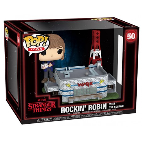 FUNKO POP! TOWN STRANGER THINGS ROCKIN' ROBIN WITH THE SQUAWK FIGURE