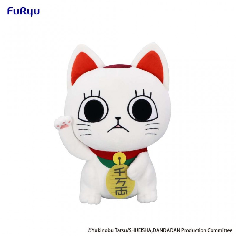 DANDADAN TURBO GRANNY BECKONING CAT 32CM PUPAZZO PELUCHE FIGURE FURYU
