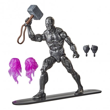 MARVEL LEGENDS SILVER SURFER WITH MJOLNIR PVC ACTION FIGURE