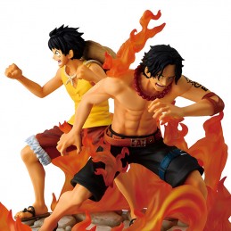 ONE PIECE ACE E LUFFY DRAMATIC MEMORIES ICHIBANSHO STATUA FIGURE BANDAI