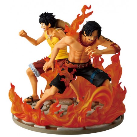 ONE PIECE ACE E LUFFY DRAMATIC MEMORIES ICHIBANSHO STATUA FIGURE