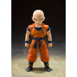 BANDAI DRAGON BALL Z KRILLIN EARTH'S STRONGEST MAN S.H. FIGUARTS REISSUE ACTION FIGURE