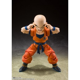 BANDAI DRAGON BALL Z KRILLIN EARTH'S STRONGEST MAN S.H. FIGUARTS REISSUE ACTION FIGURE