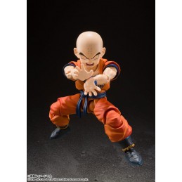 BANDAI DRAGON BALL Z KRILLIN EARTH'S STRONGEST MAN S.H. FIGUARTS REISSUE ACTION FIGURE