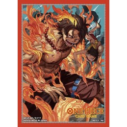 BANDAI ONE PIECE PROTECTIVE SLEEVES LIMIT VOL.5 PORTGAS D. ACE 70 PIECES