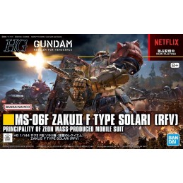 BANDAI HIGH GRADE HG ZAKU II SOLARI'S MACHINE 1/144 MODEL KIT FIGURE
