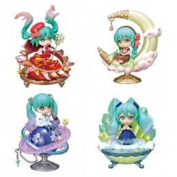 HATSUNE MIKU STORY OF THE SPARKLING FIGURE COLLECTION DISPLAY 4-PACK BOX MINI FIGURE RE-MENT