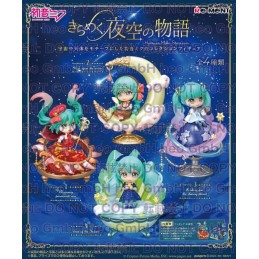 HATSUNE MIKU STORY OF THE SPARKLING FIGURE COLLECTION DISPLAY 4-PACK BOX MINI FIGURE RE-MENT