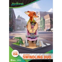 BEAST KINGDOM D-STAGE SERIES ZOOTOPIA SWINDLING DUO STATUE FIGURE DIORAMA
