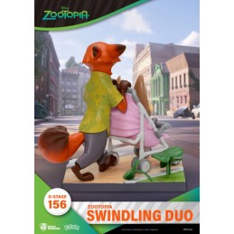 BEAST KINGDOM D-STAGE SERIES ZOOTOPIA SWINDLING DUO STATUE FIGURE DIORAMA