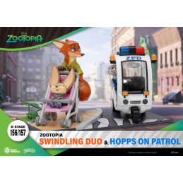 BEAST KINGDOM D-STAGE SERIES ZOOTOPIA HOPPS ON PATROL STATUE FIGURE DIORAMA