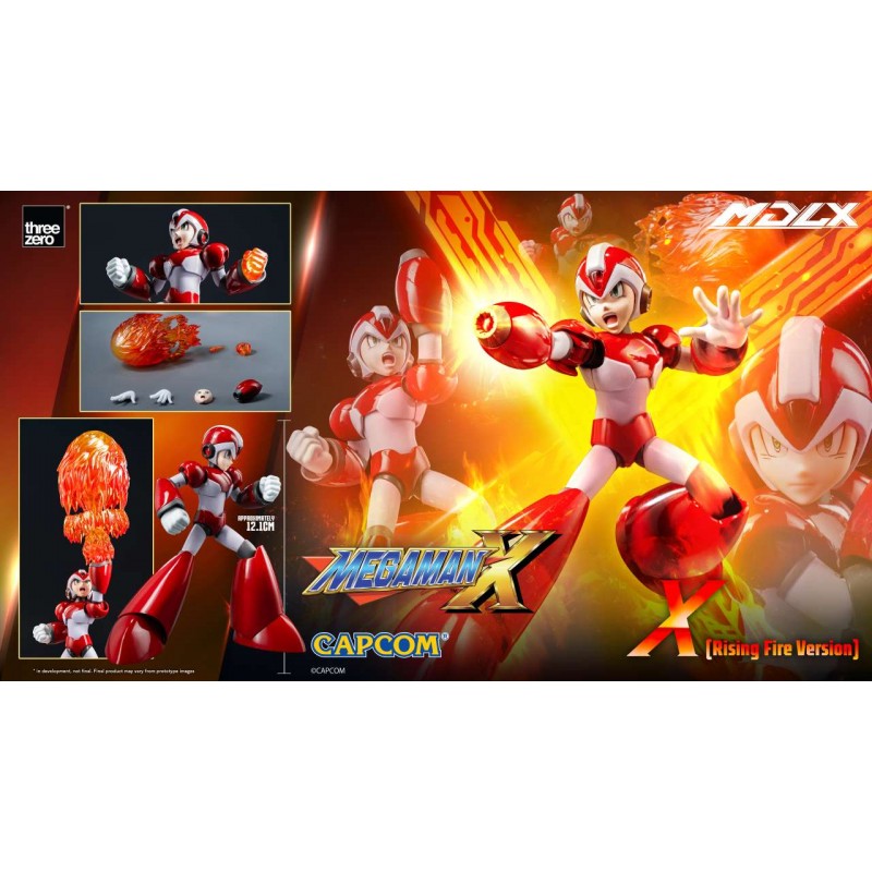 MEGAMAN X RISING FIRE VERSION MDLX ACTION FIGURE THREEZERO