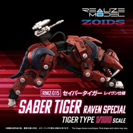 ZOIDS RMZ-015 SABER TIGER RAVEN SPECIAL 1/100 SCALE MODEL KIT ACTION FIGURE