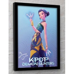 KPOP DEMON HUNTERS ZOEY QUADRO COLLECTOR PRINT 30X40CM PYRAMID INTERNATIONAL
