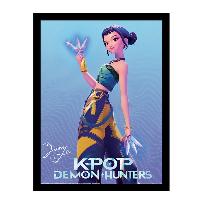 PYRAMID INTERNATIONAL KPOP DEMON HUNTERS ZOEY COLLECTOR PRINT 30X40CM