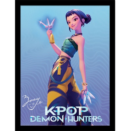 KPOP DEMON HUNTERS ZOEY QUADRO COLLECTOR PRINT 30X40CM