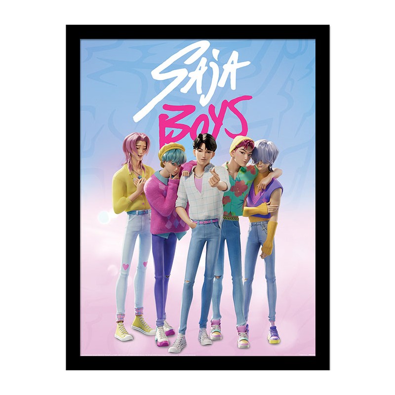 PYRAMID INTERNATIONAL KPOP DEMON HUNTERS SAJA BOYS COLLECTOR PRINT 30X40CM