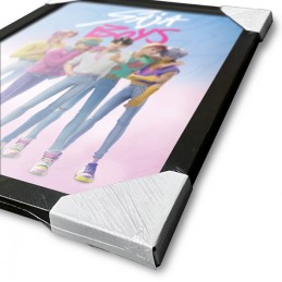 KPOP DEMON HUNTERS SAJA BOYS QUADRO COLLECTOR PRINT 30X40CM PYRAMID INTERNATIONAL