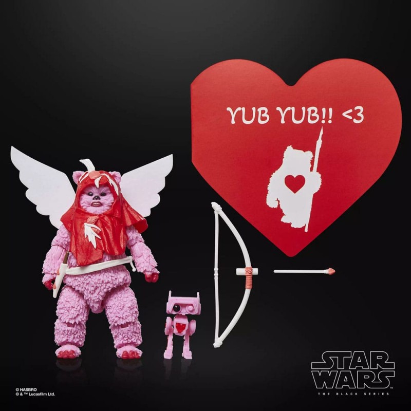 HASBRO STAR WARS THE BLACK SERIES EWOK VALENTINE'S DAY EDITION ACTION FIGURE