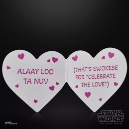 HASBRO STAR WARS THE BLACK SERIES EWOK VALENTINE'S DAY EDITION ACTION FIGURE