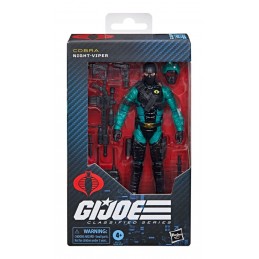 HASBRO G.I. JOE CLASSIFIED SERIES COBRA NIGHT-VIPER ACTION FIGURE